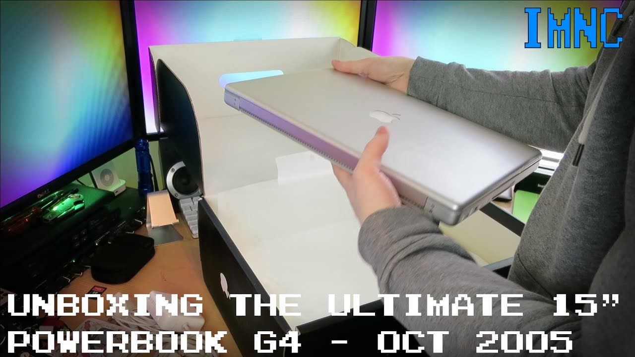 Unboxing PowerBook G4 15