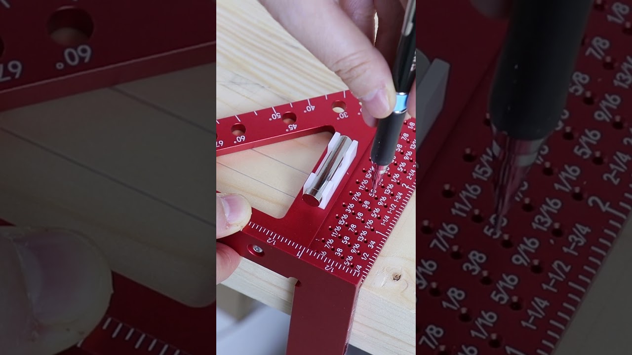 Gohelper Small Carpenter Square Woodworking Tool 3D Multi Angle Measuring Ruler #Woodworking Square