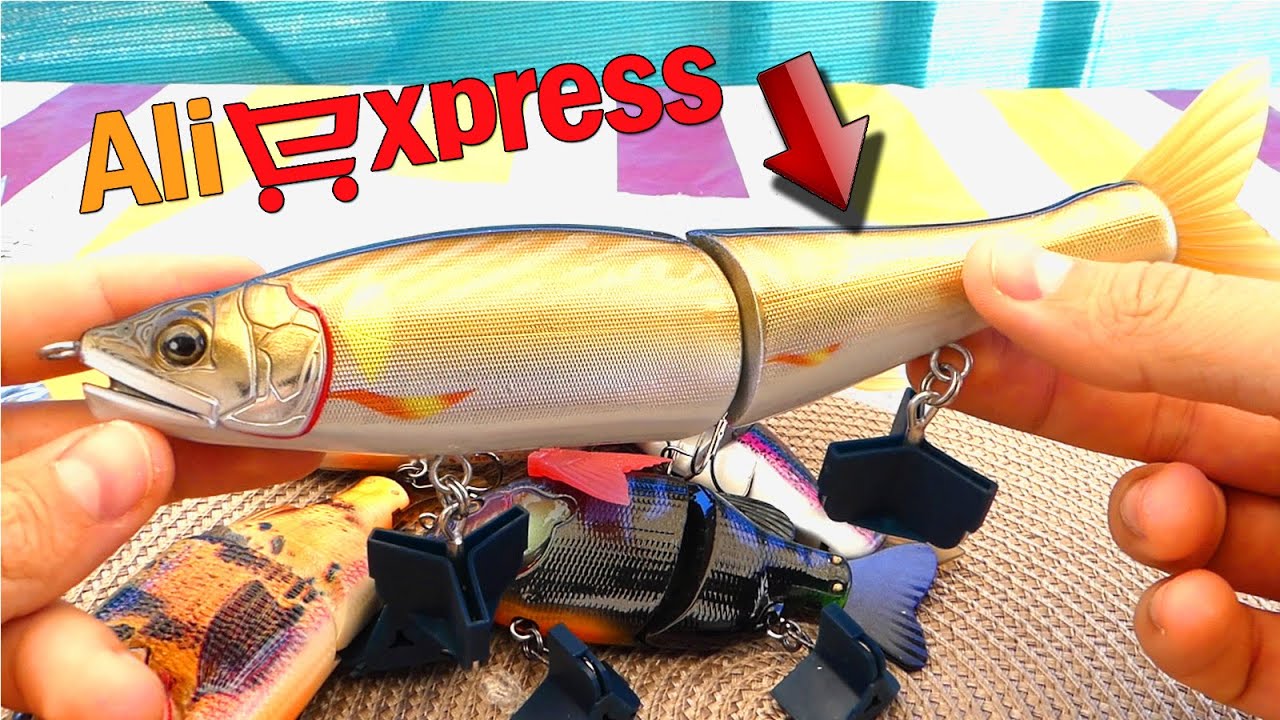 Présentation de mes leurres articulés de chez ALIEXPRESS [ Riverking ]