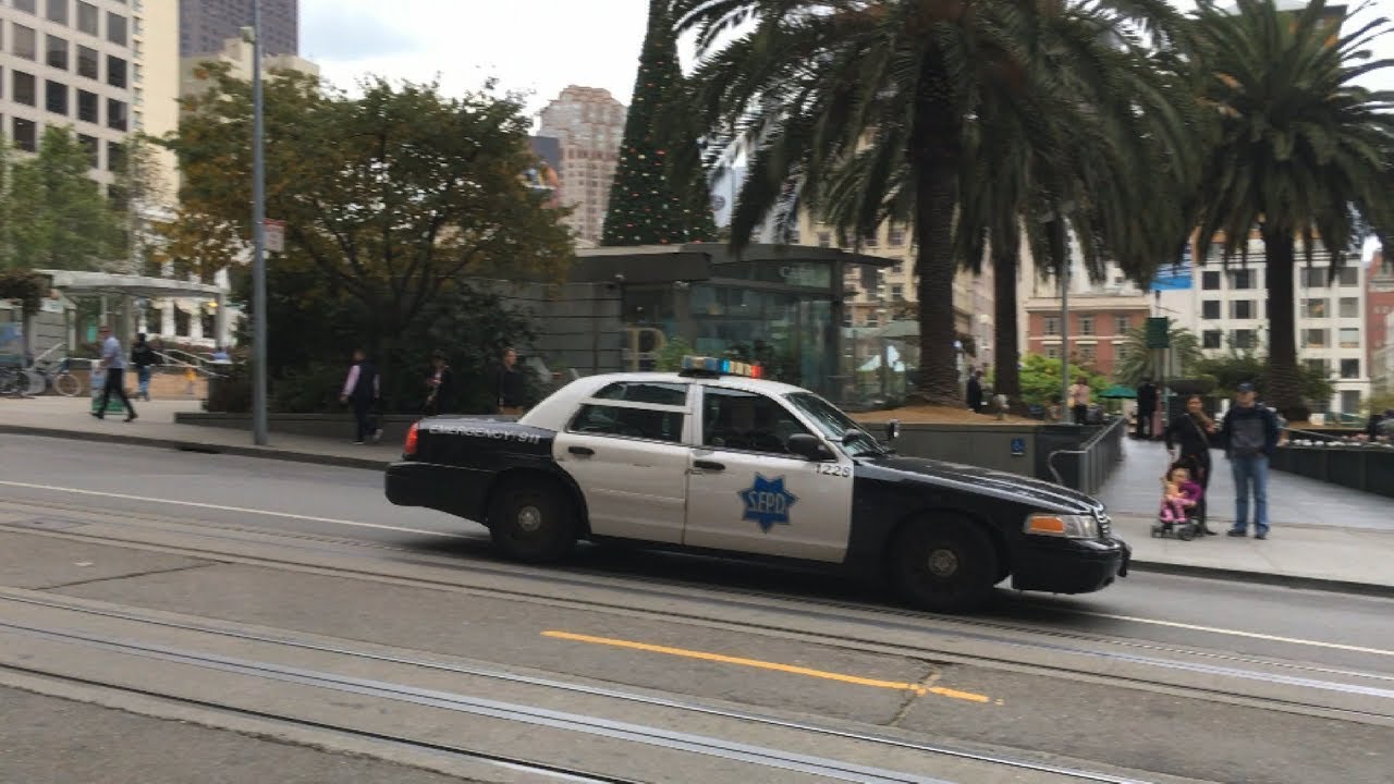 San Francisco Police Department & Fire Department @ Powell St & Geary St San Francisco California