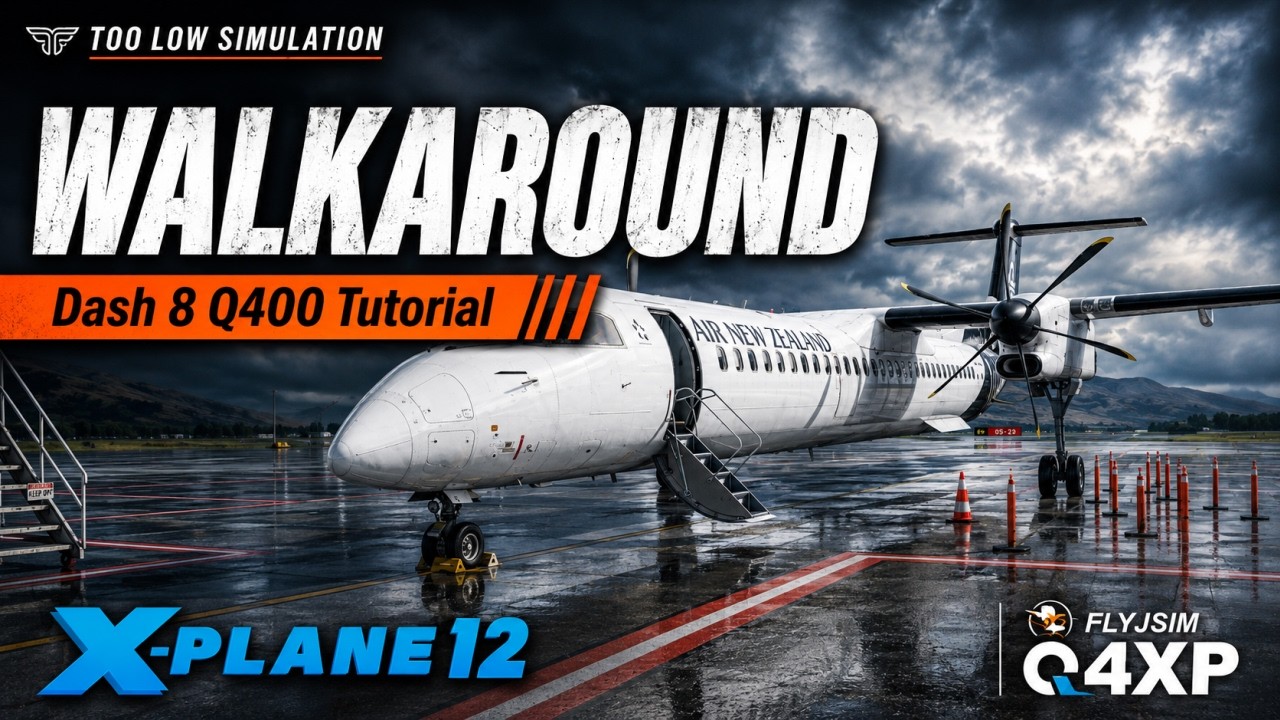 Dash 8 Q400 - Walkaround tutorial