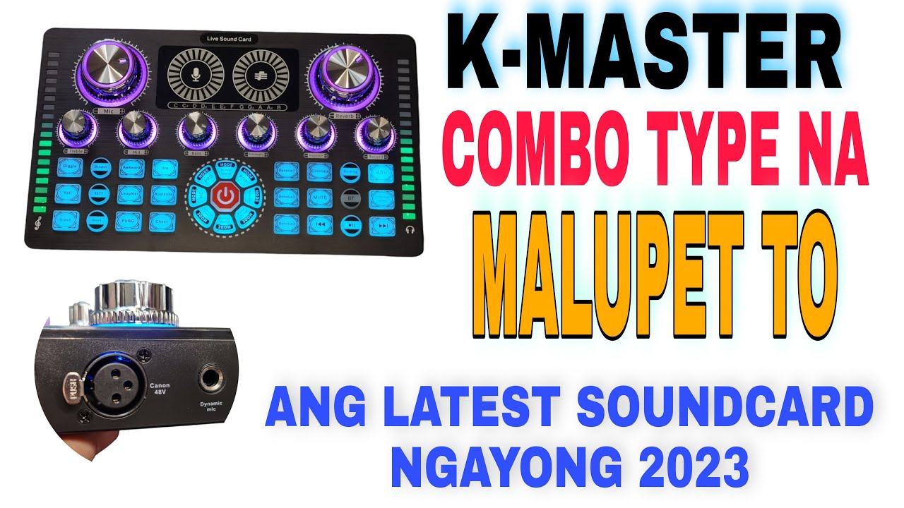 Ang Pinaka Bagong Soundcard Malupit To Naka XLR Type Na May 48v Phantom Power Pa #soundcard
