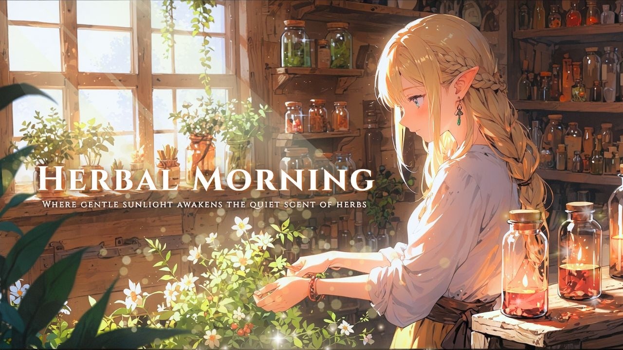 Calm Fantasy BGM | Herbal Morning | Where gentle sunlight awakens the quiet scent of herbs