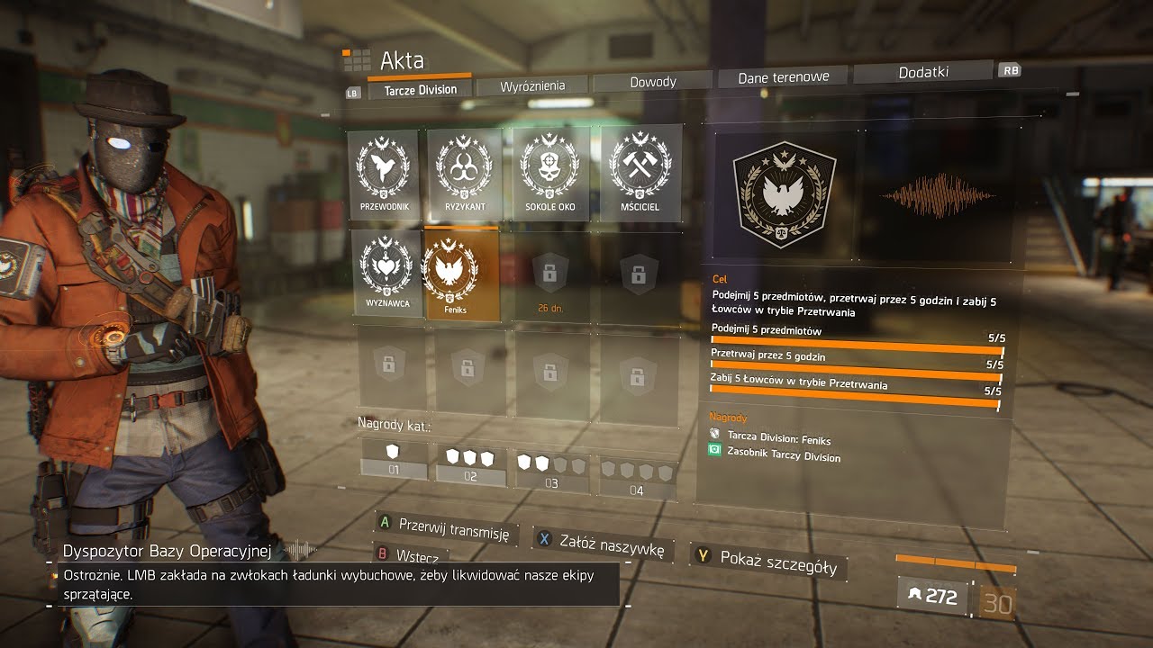 Shield Phoenix Done! | 3 Hunters Killed | 6 Survival cache |  Salut for Stefania | xOne