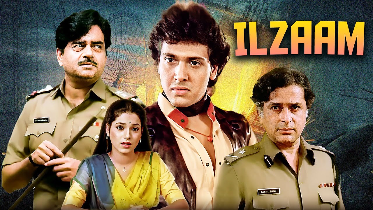 Govinda's Superhit Blockbuster Ilzaam इलज़ाम 1986 Hindi Action Full Movie 4K | Neelam, Shashi Kapoor
