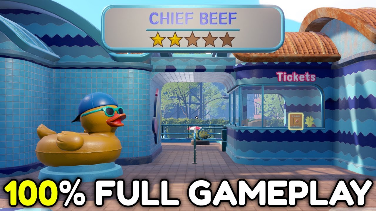 Im Playing 100% of Waterpark Simulator