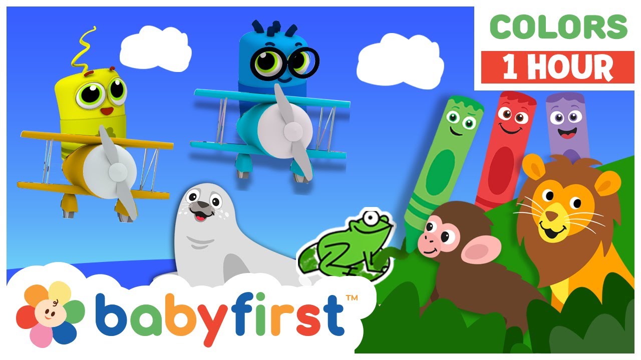 New Color Crew Episodes! | Full 1 Hour Toddler Learning Adventure