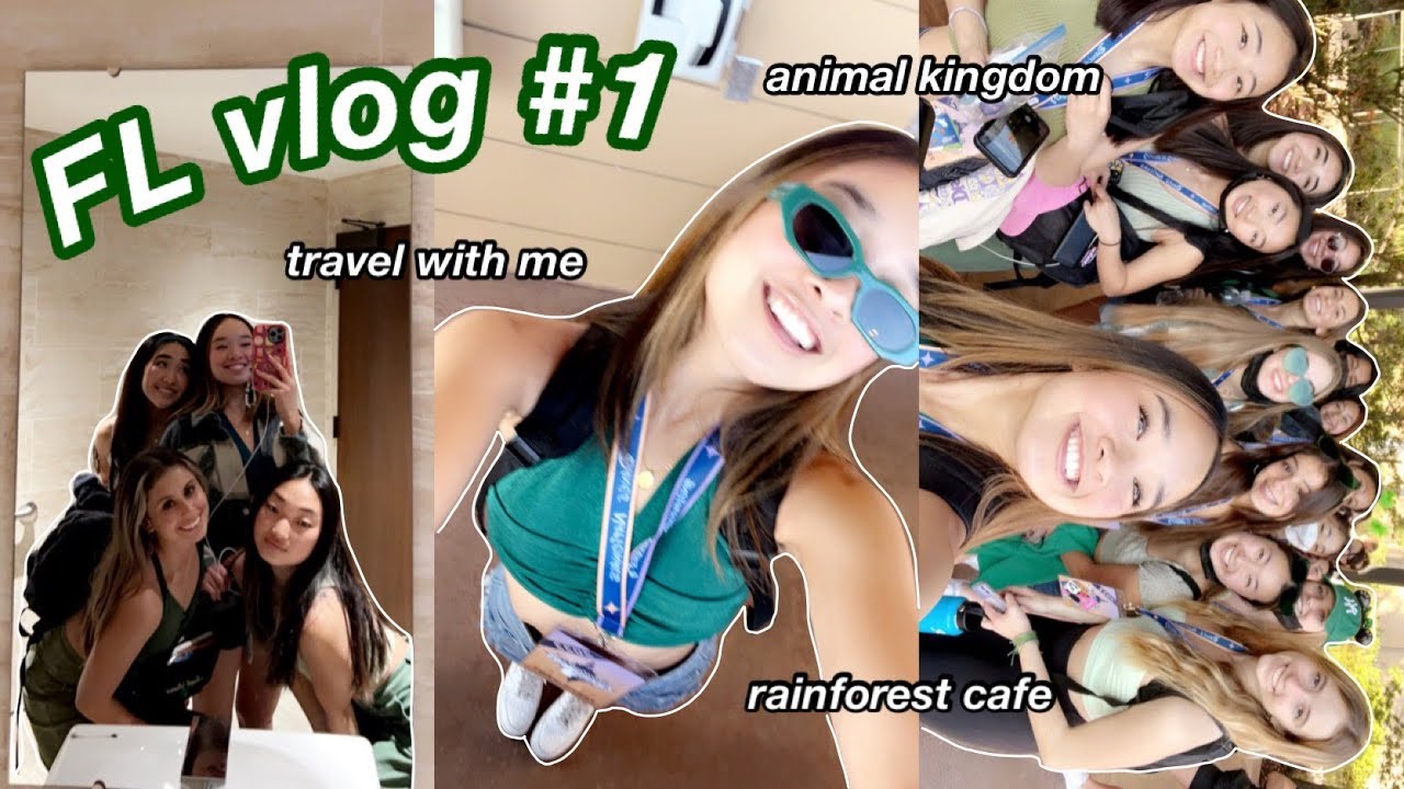 travel with me to ORLANDO, rainforest cafe, & animal kingdom | FL vlog #1
