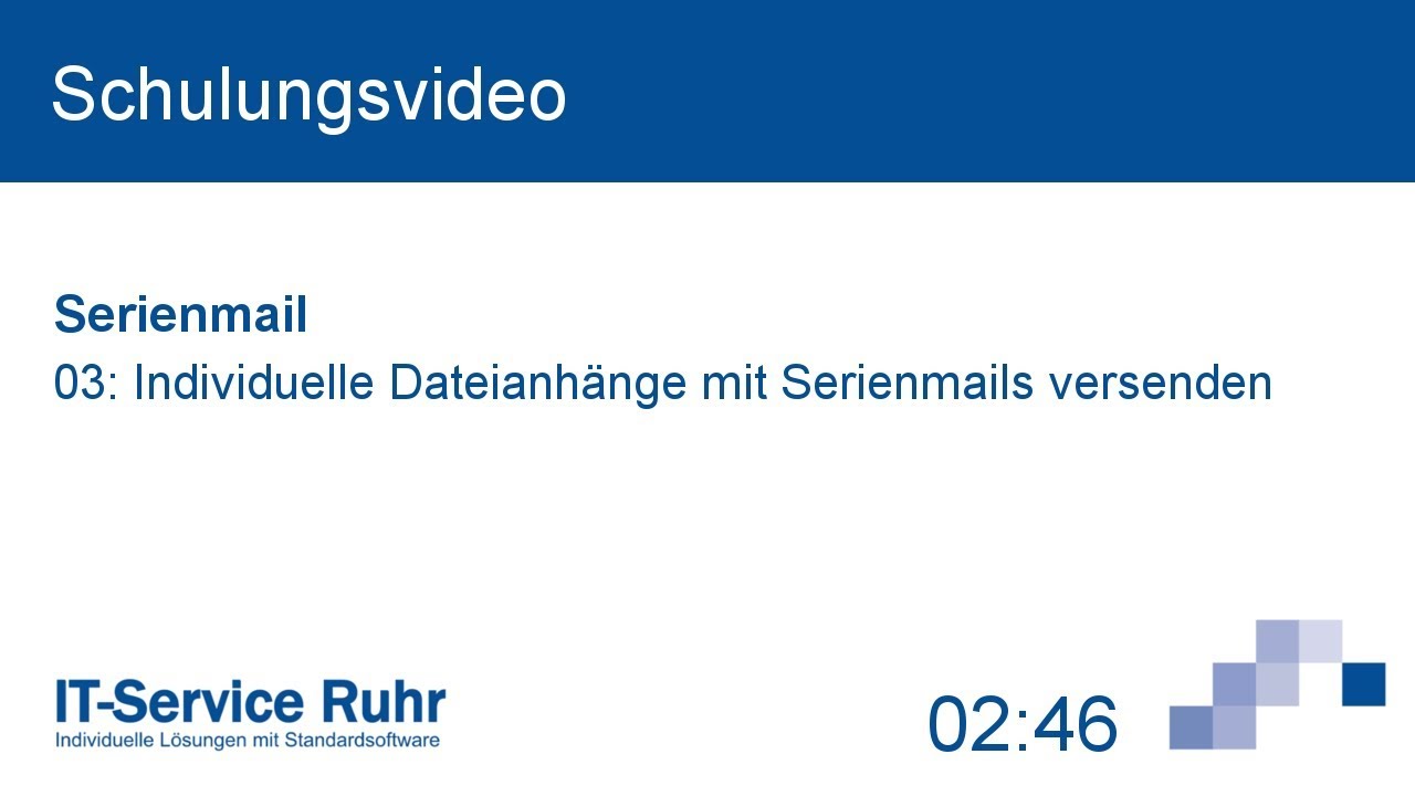 Individuelle Dateianh&auml;nge mit Serienmail aus Outlook verschicken