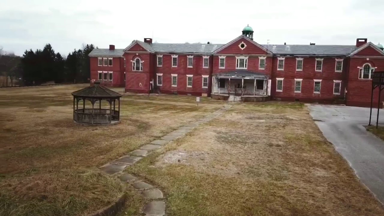 Mavic footage of Springfield Hospital Center - Sykesville, MD