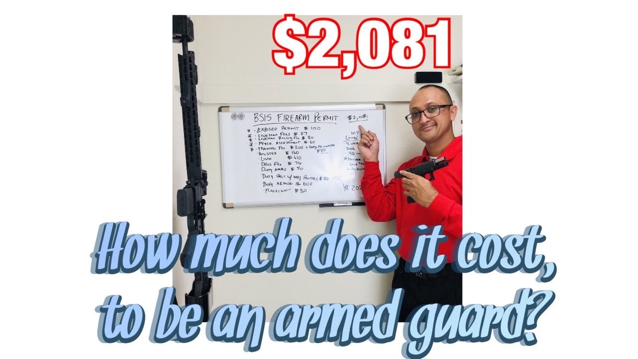 How much does it REALLY cost to be an armed guard?