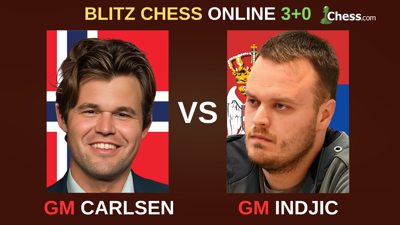 Magnus Carlsen vs Aleksandar Indjic | Blitz Chess 3+0 | Chess.com | June 21, 2025