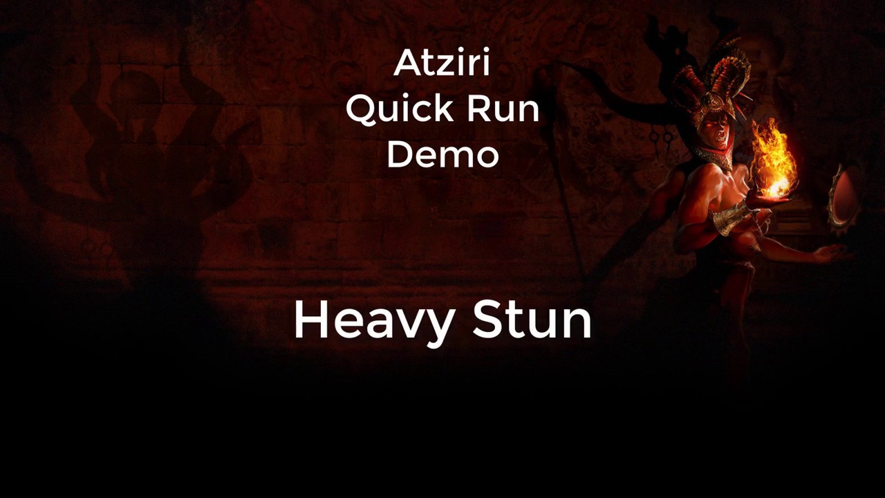 Path of exile | Marauder Bersecker | Heavy Strike Stun | Quick Atziri RUN