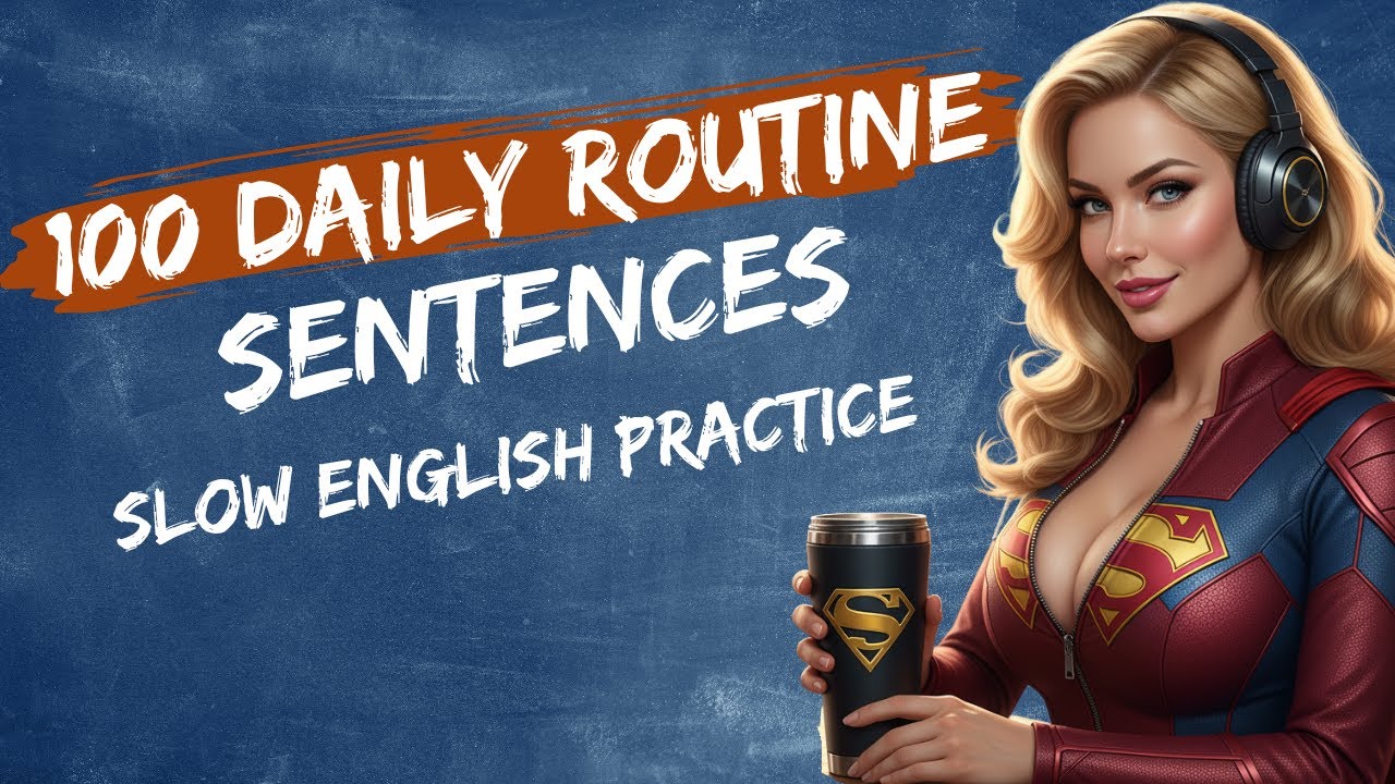 100 Daily Routine English Sentences | Slow, Clear Speaking Practice