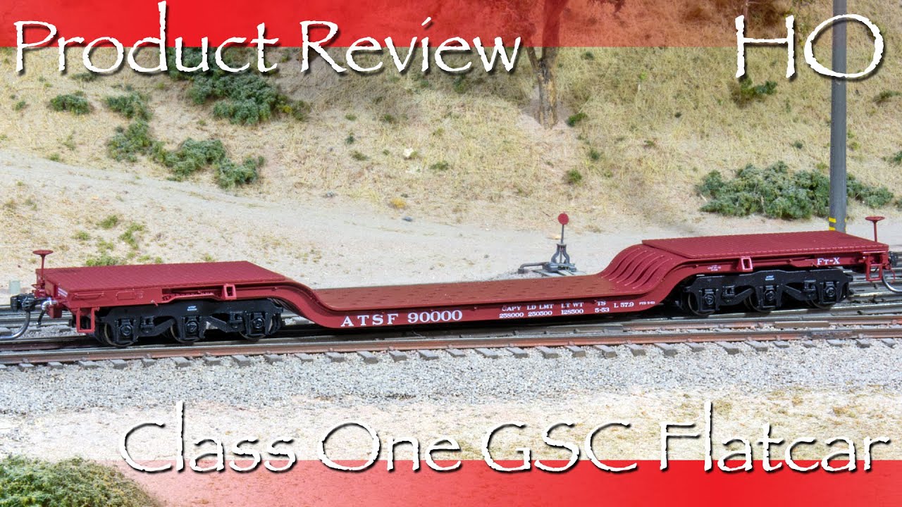 Product Review HO Class One Model Works GSC Flatcar ATSF - Unique Heavy Duty Hauler!