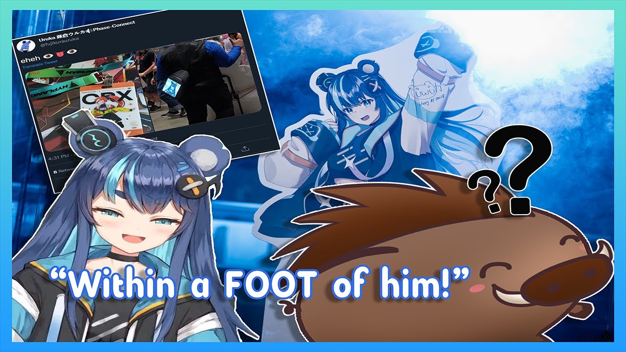 Vtuber Fujikura Uruka Talks About How she Almost Walked Into Me at Crunchyroll Expo 2022