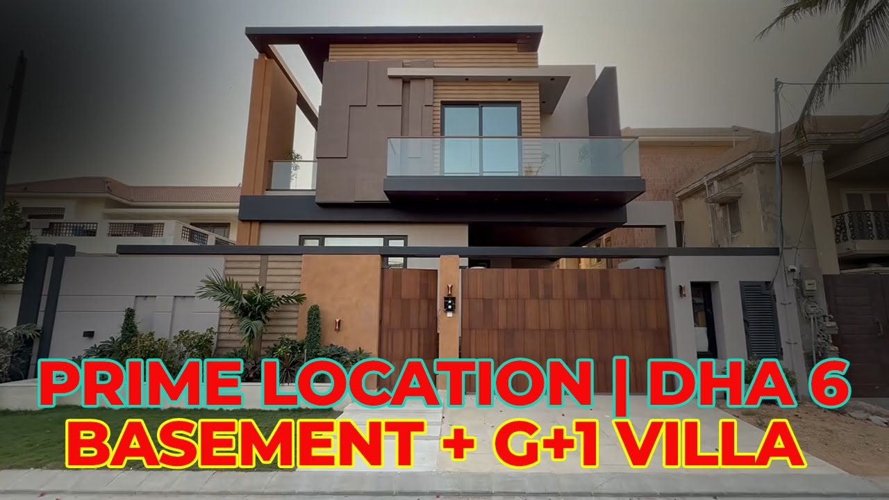 500 Sq Yards Semi Furnished House | DHA Phase 6 Khayaban-e-Rahat | Basement + Ground + 1