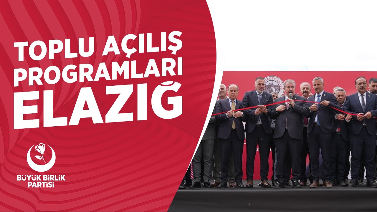 Genel Başkanımız Sayın Mustafa Destici, Kovancılar Belediyesi&rsquo;nin toplu a&ccedil;ılış programında konuşuyor