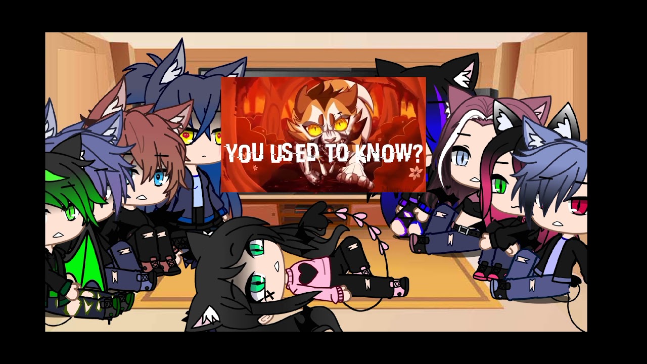 |Реакция моих персонажей(+злодеев) на Котов Воителей|Gacha Club|