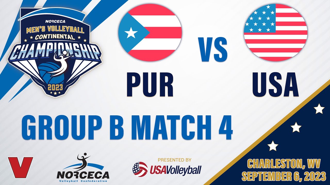 🇵🇷 PUERTO RICO vs 🇺🇸 USA | 2023 Men's NORCECA Championship Group Play