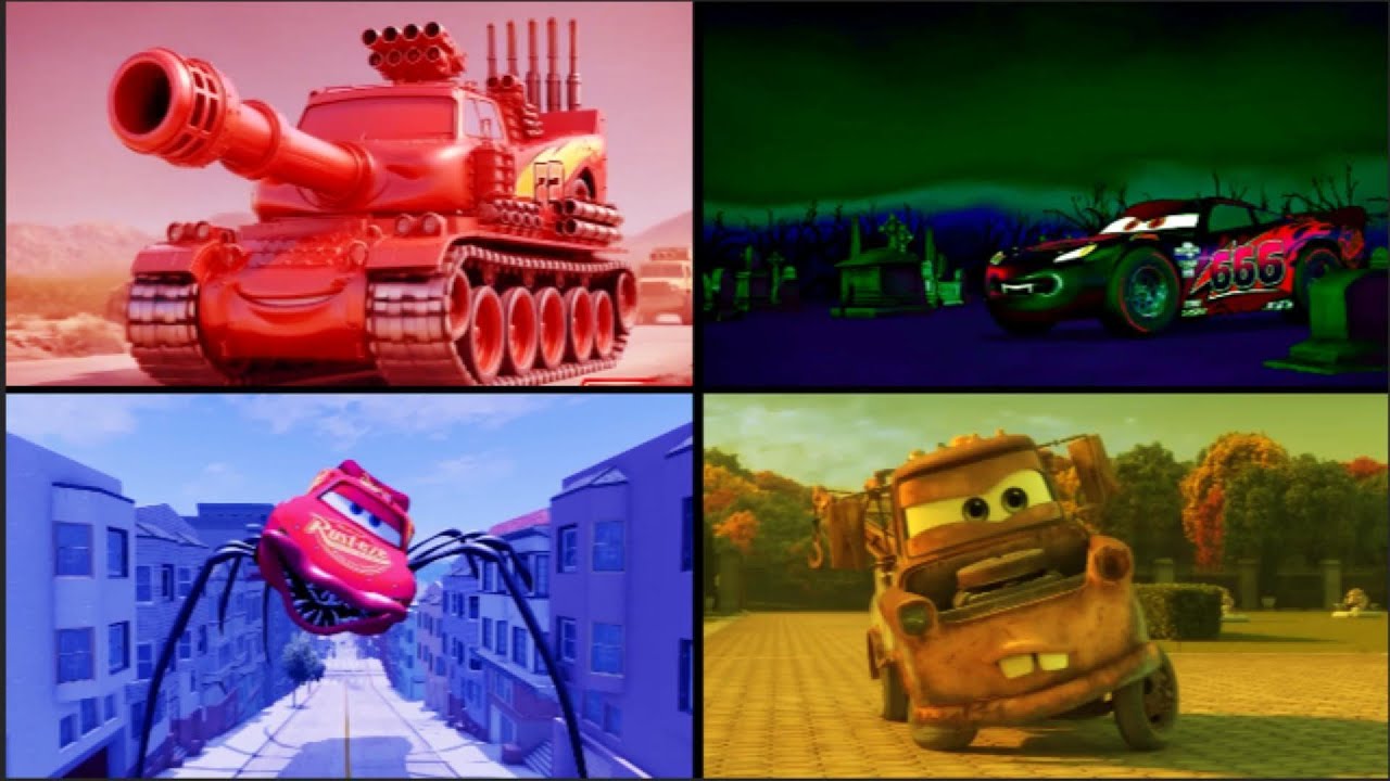 Shark Mqueen vs Evil Mcqueen vs Mcqueen Eater vs Lightning Mcqueen - Coffin Dance Song Cover / Tiles
