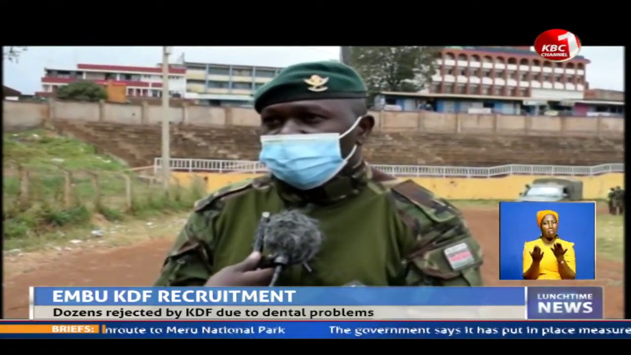 Dozens rejected by KDF due to dental problems