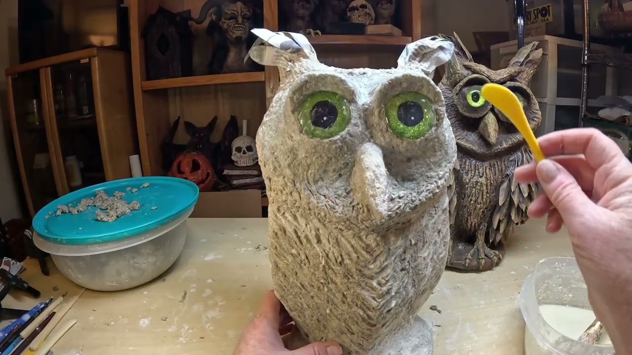 Учебник по папье-маше OWL — Часть 5 — Лицо и ноги