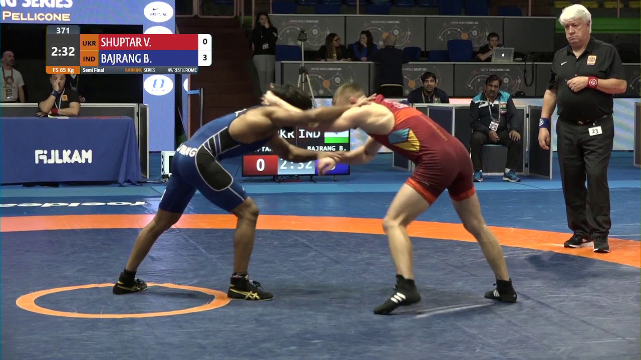 Полуфинал ВБ 65 кг В.Шуптар (Украина) - Б.Бажранг (Индия)