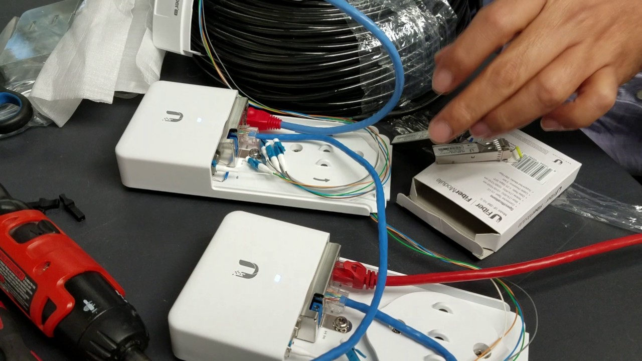 Ubiquiti FiberPOE , Fiber Modules and Fibercable FC-SM-300 instalation