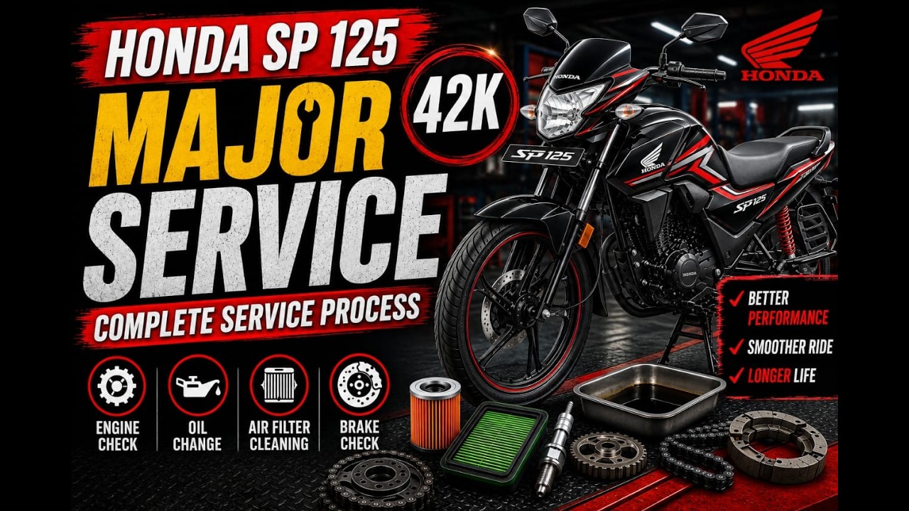 honda sp125 full major service #honda #sp#125#service#majore#