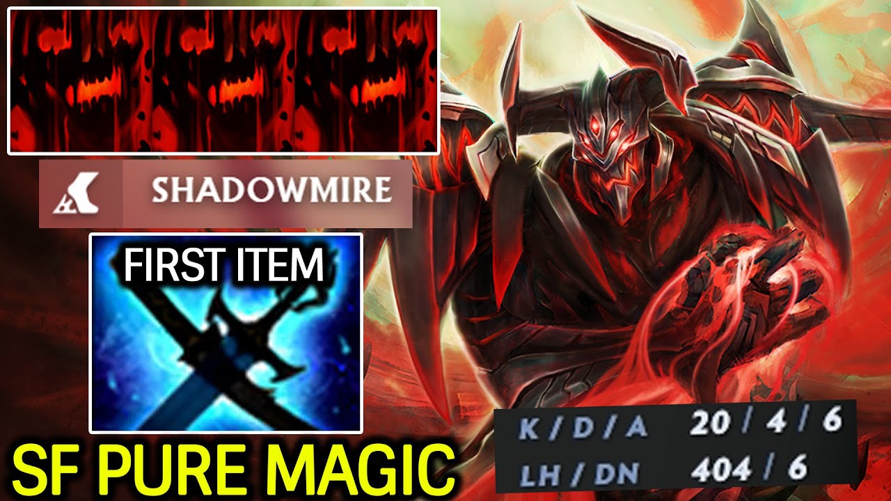 Shadow Fiend Pure Magic &ndash; First Item Yasha and Kaya Spam Raze Dota 2