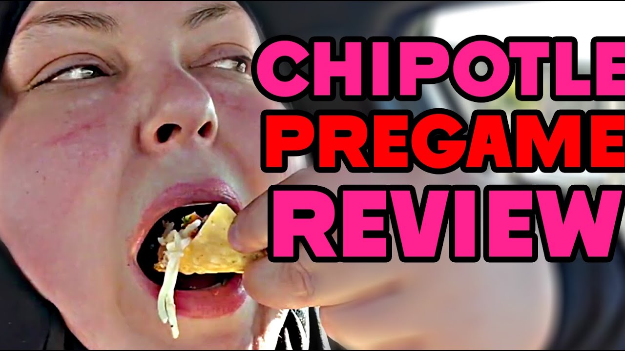 foodie beauty's FOOD PREGAME CHIPOTLE REVIEW - mukbang reaction