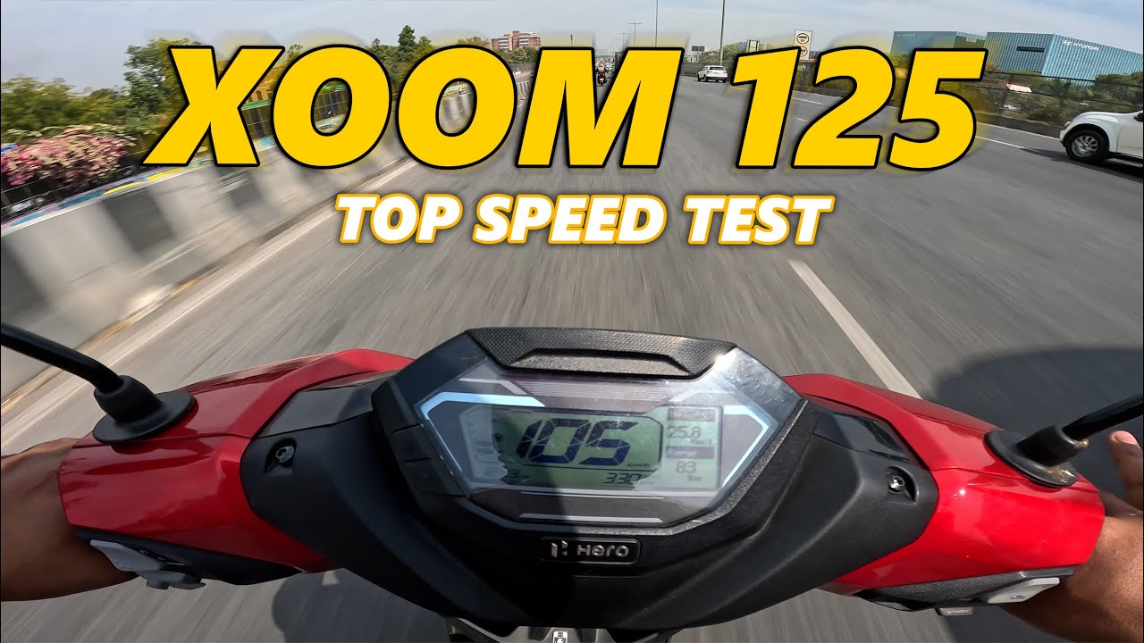 2025 Hero Xoom 125 City Top Speed Test