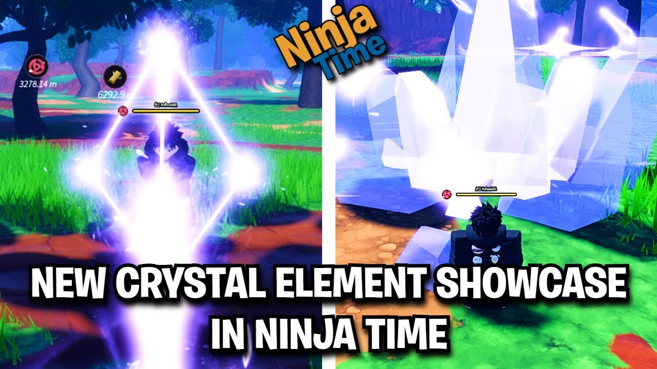 (NEW CODES) The NEW Crystal Element Showcase In Ninja Time!