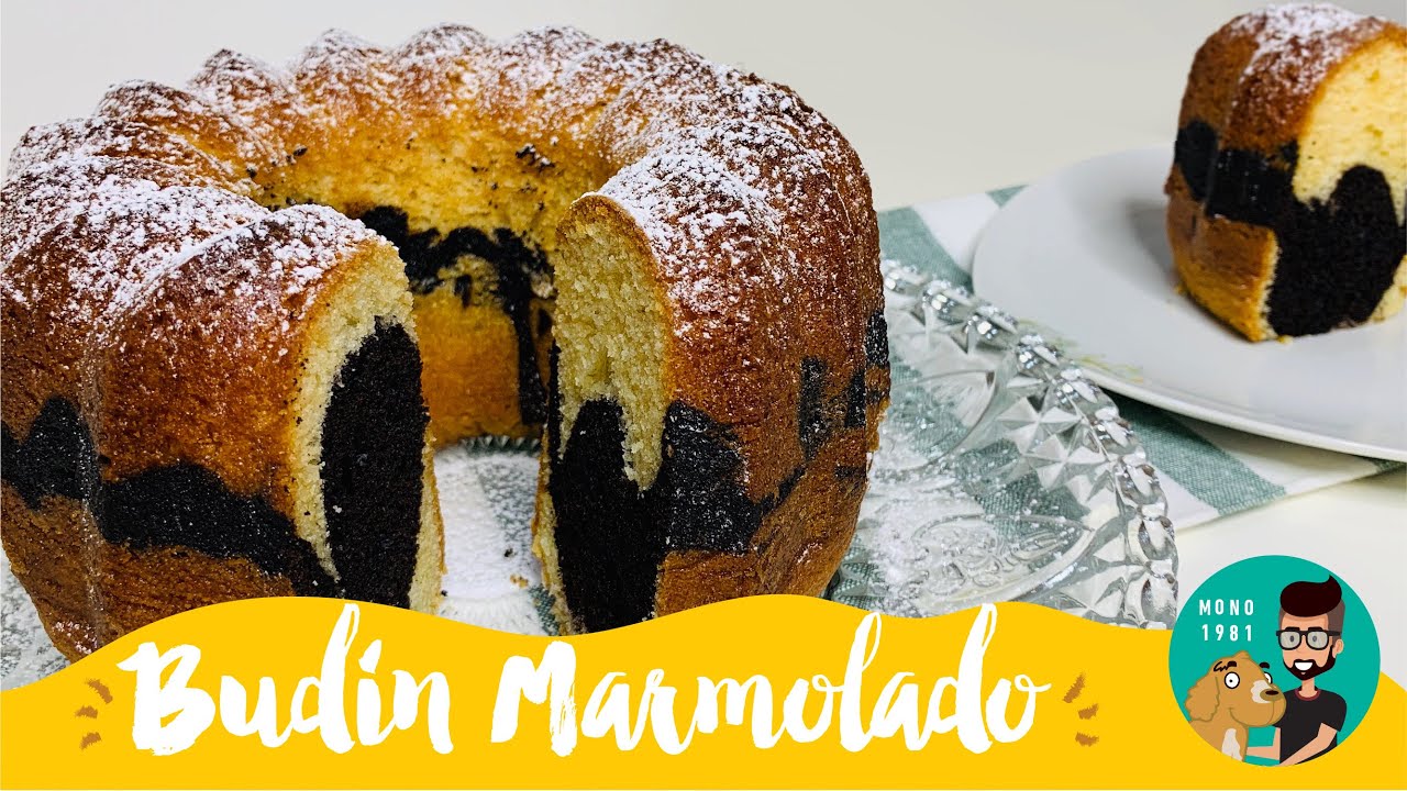 Cómo Hacer un  BUDÍN MARMOLADO Sin Manteca / Húmedo, Esponjoso y Económico / MONO 1981