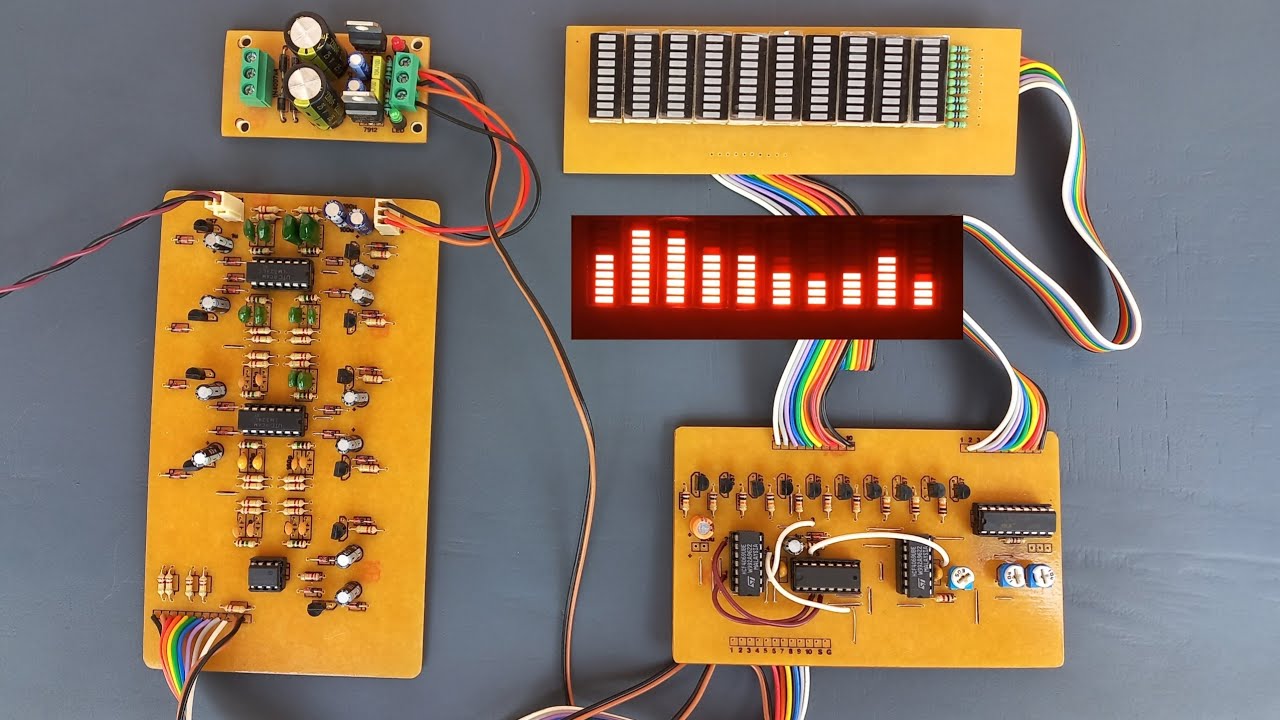 DIY 10 Band Audio Spectrum Analyzer / Making Video