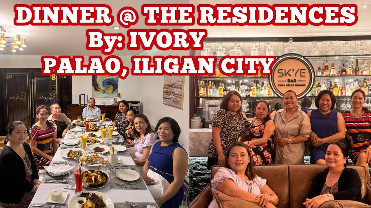 DINNER @ THE RESIDENCES BY IVORY, PALAO, ILIGAN CITY #hotel #restaurant #bar