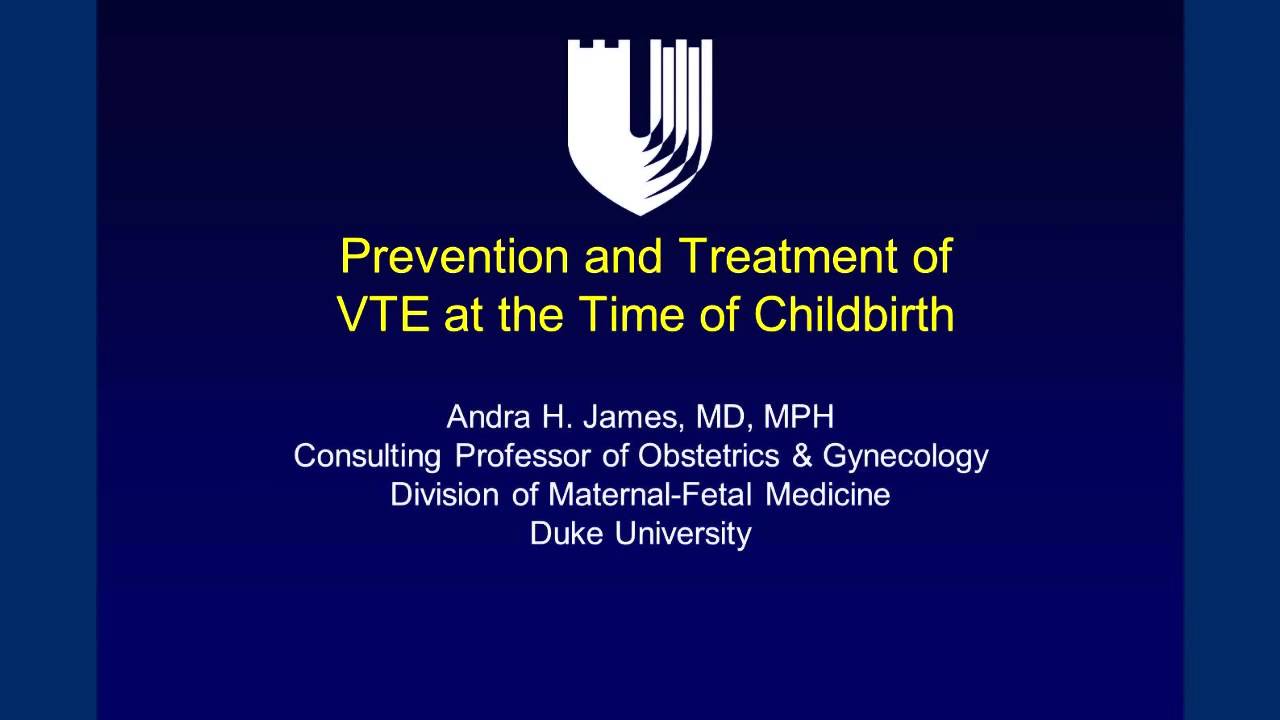 World Thrombosis Day Webinar: Prevention and Treatment of Venous Thromboembolism During Pregnancy