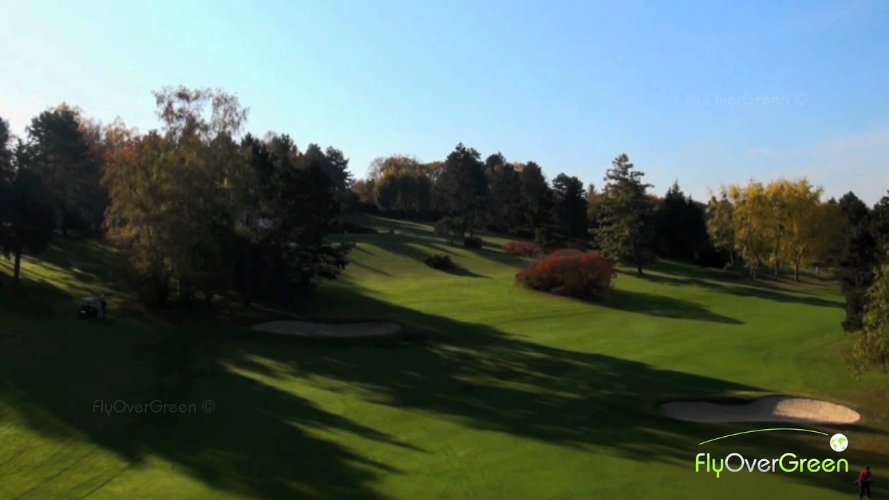 Golf De Saint Nom La Breteche - drone aerial video - Bleu - Hole#02