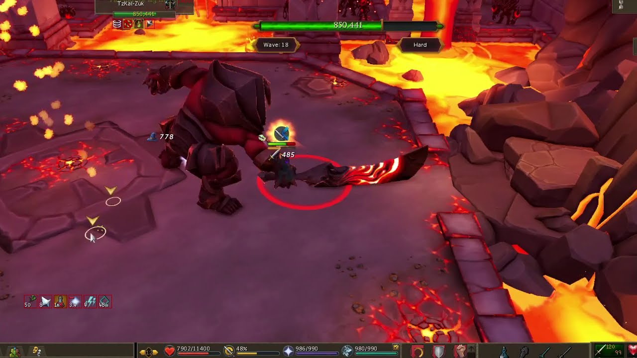 Full Flawless Hard Mode Zuk Kill (No Greater Chain) - Runescape 3