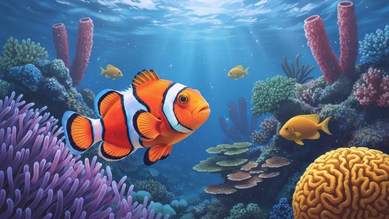The Best 4K Aquarium - Dive Into The Mesmerizing Underwater Realm, Sea Jellyfish, Coral Reefs .