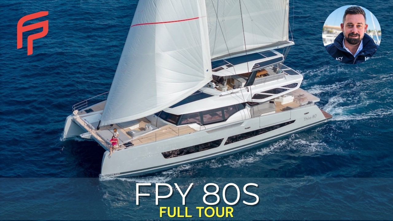 Guided walkthrough of Fountaine Pajot Thira 80 - Hull #3