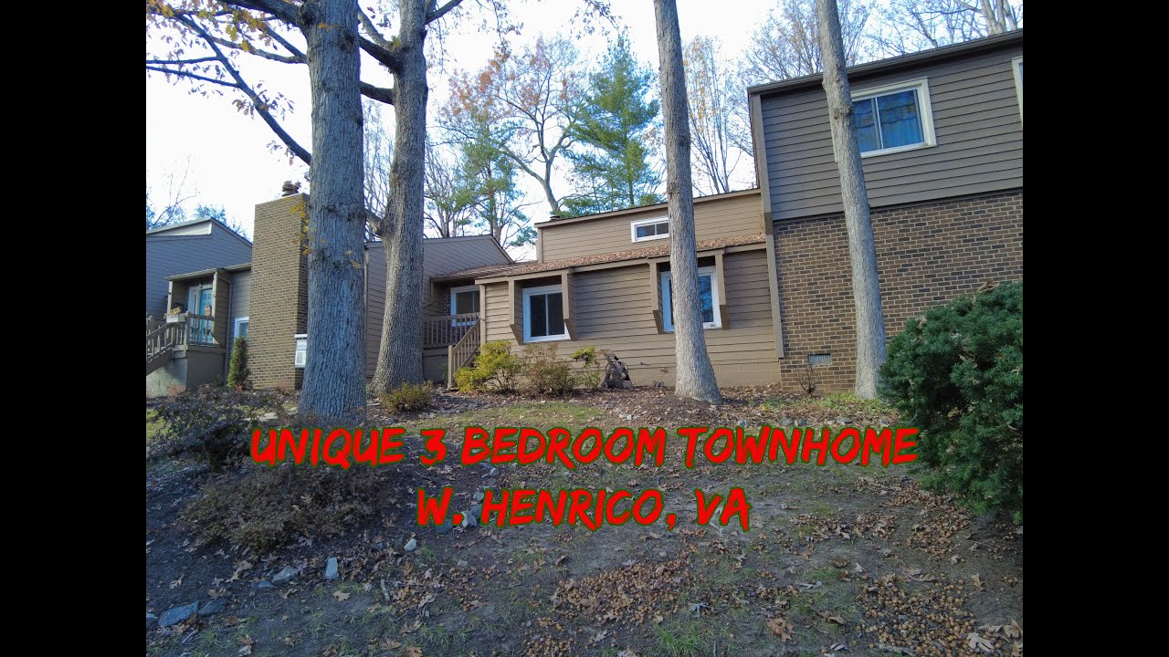 Western Henrico - Richmond VA Townhome for Sale 3 BDRM Screened Patio ++$276,999++
