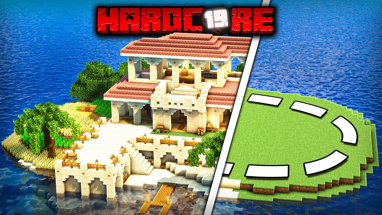 I Transformed an ENTIRE ISLAND in Hardcore Minecraft