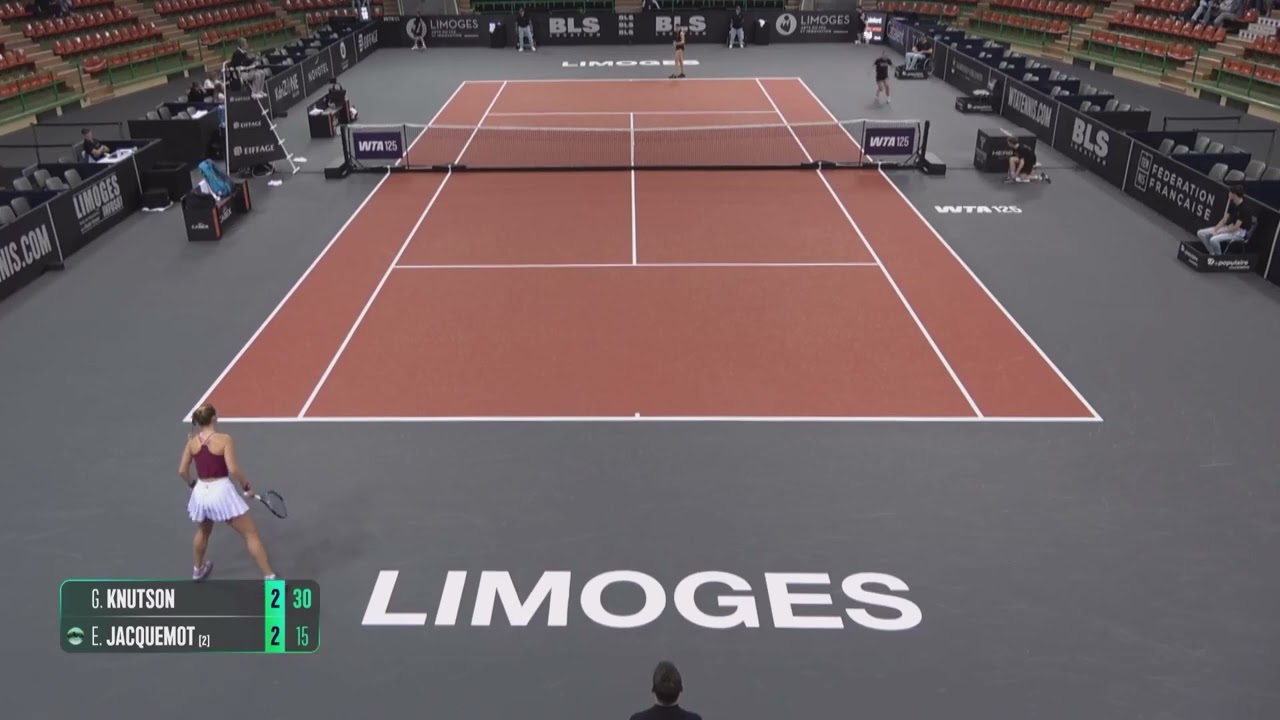 Gabriela Knutson (CZE) vs Elsa Jacquemot [2] (FRA) // 3-6 2-6 // W125 Limoges // 2nd Round