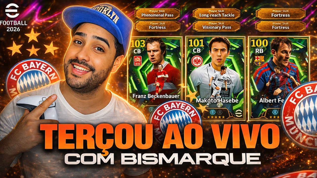 🔥⚽ TERÇOU AO VIVO COM BISMARQUE | JOGANDO EVENTOS E DIVISÃO | EFOOTBALL 2026