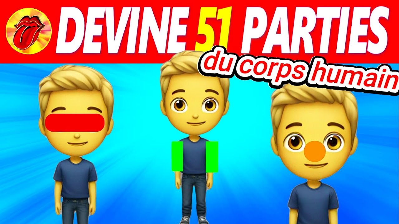 💪Devine 51 parties du CORPS de LÉO en 3 sec - Apprends FACILEMENT tout le corps en français