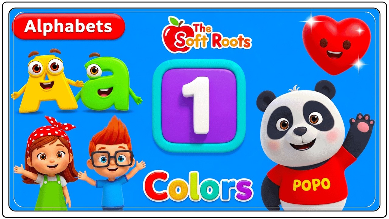 Preschool Learning activities for 3 year olds at home | Learn ABC Phonics Shapes Numbers Colors 🌈