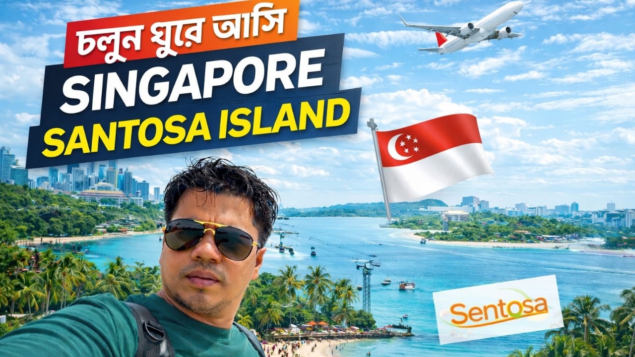 সিঙ্গাপুর সেন্টোসা আইল্যান্ড | Sentosa Island Singapore Vlog | BirdsEye