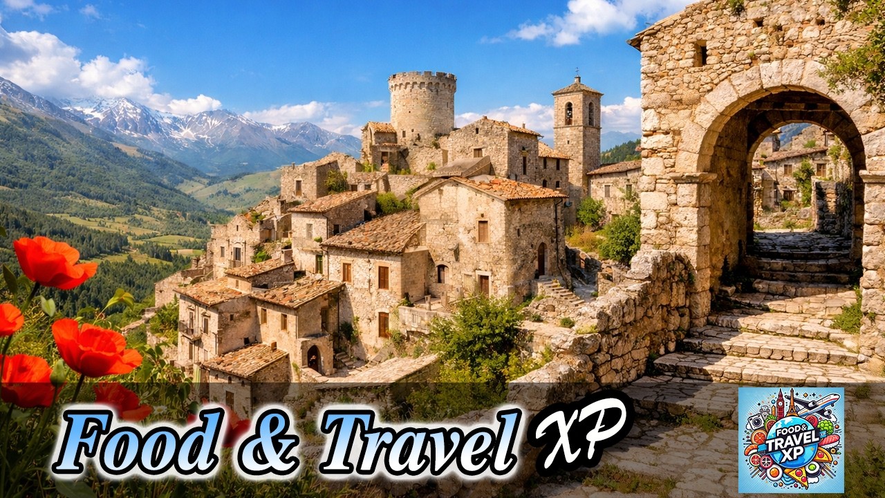 Best Hidden Villages in Italy | Santo Stefano di Sessanio Travel Guide 4K HDR | Food & Travel XP